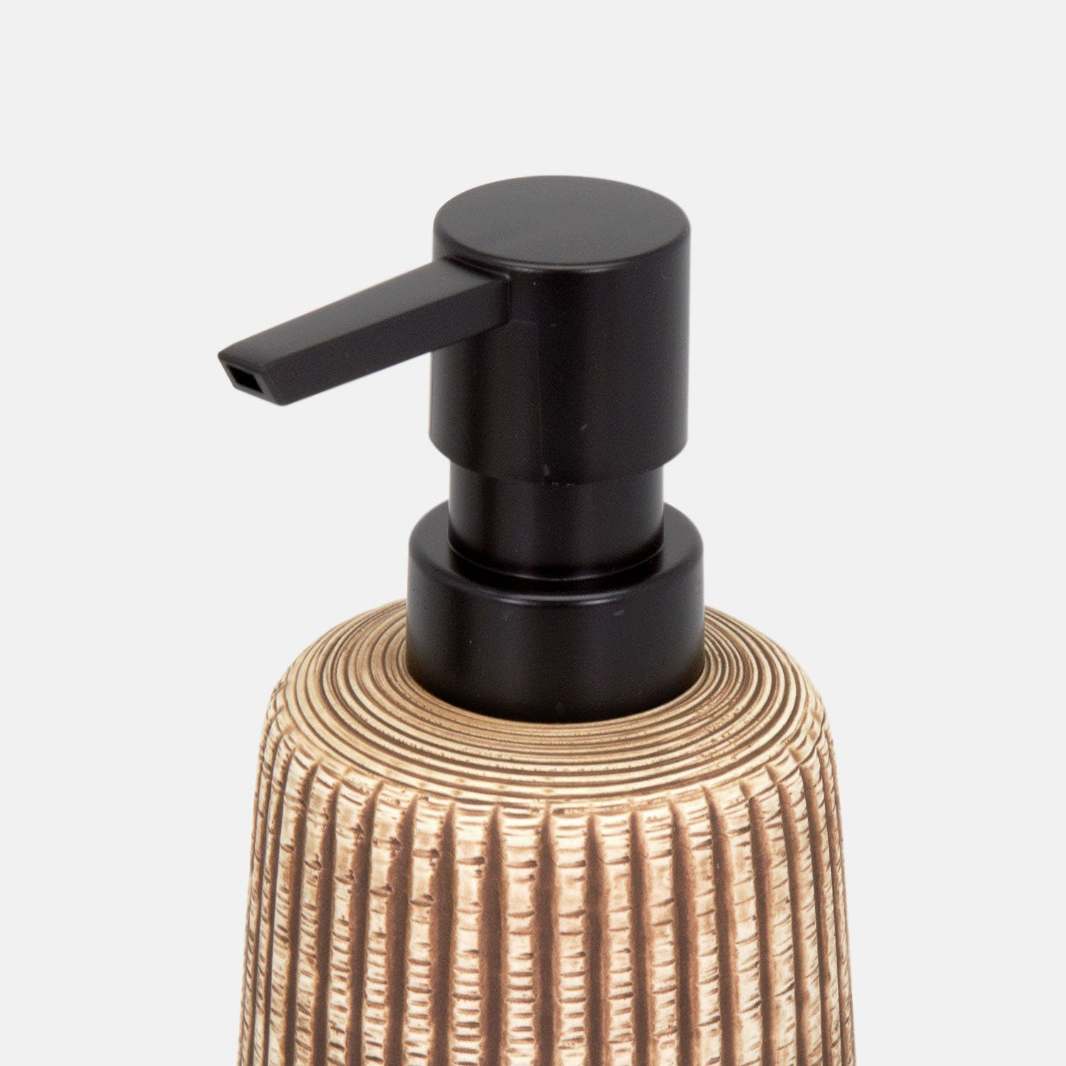 Earthy Wood-look Ceramic Dispenser