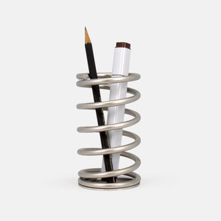 Minimalist Compression Spring Inspired Pen and Storage Holder