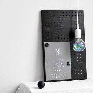 Minimalist Pegboard Wall / Modular Wall Shelf Organizer / DIY Pegboard Display Shelf / Magnetic Memo & Photo Board / Notice Board