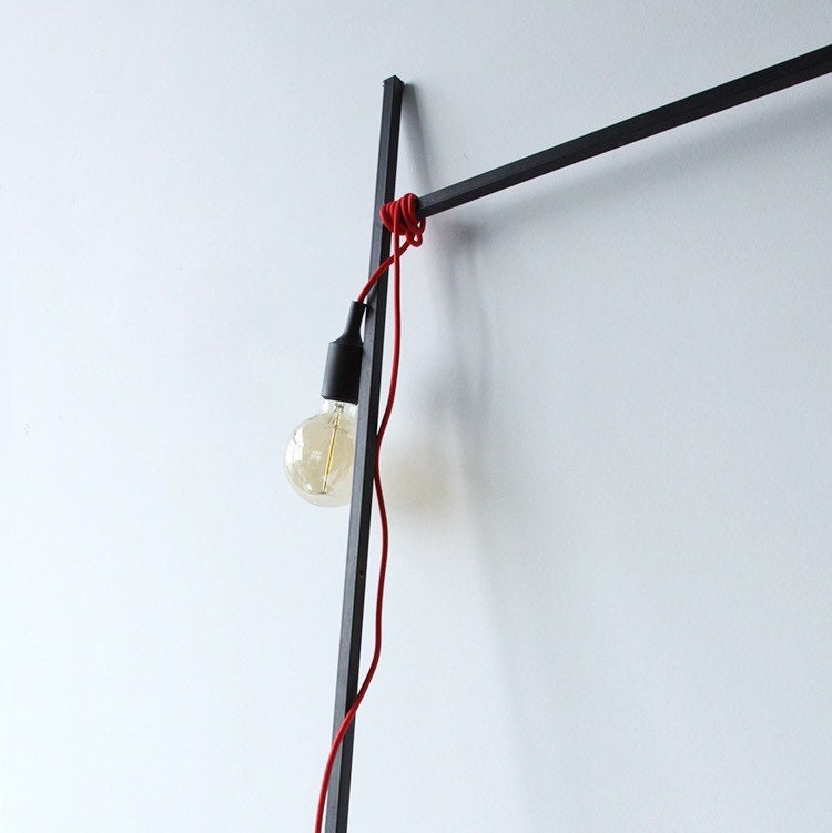 Industrial Plug-In Pendant Light / Minimal Hanging Light / Wall Scone / Bedside Lamp / Wall Decor