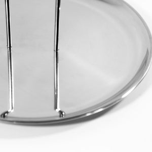 Polished Stainless Steel Tray with Handle | Modern Valet Tray | Minimalist Catchall Tray | Entry way Storage Tray | Modern Key Tray