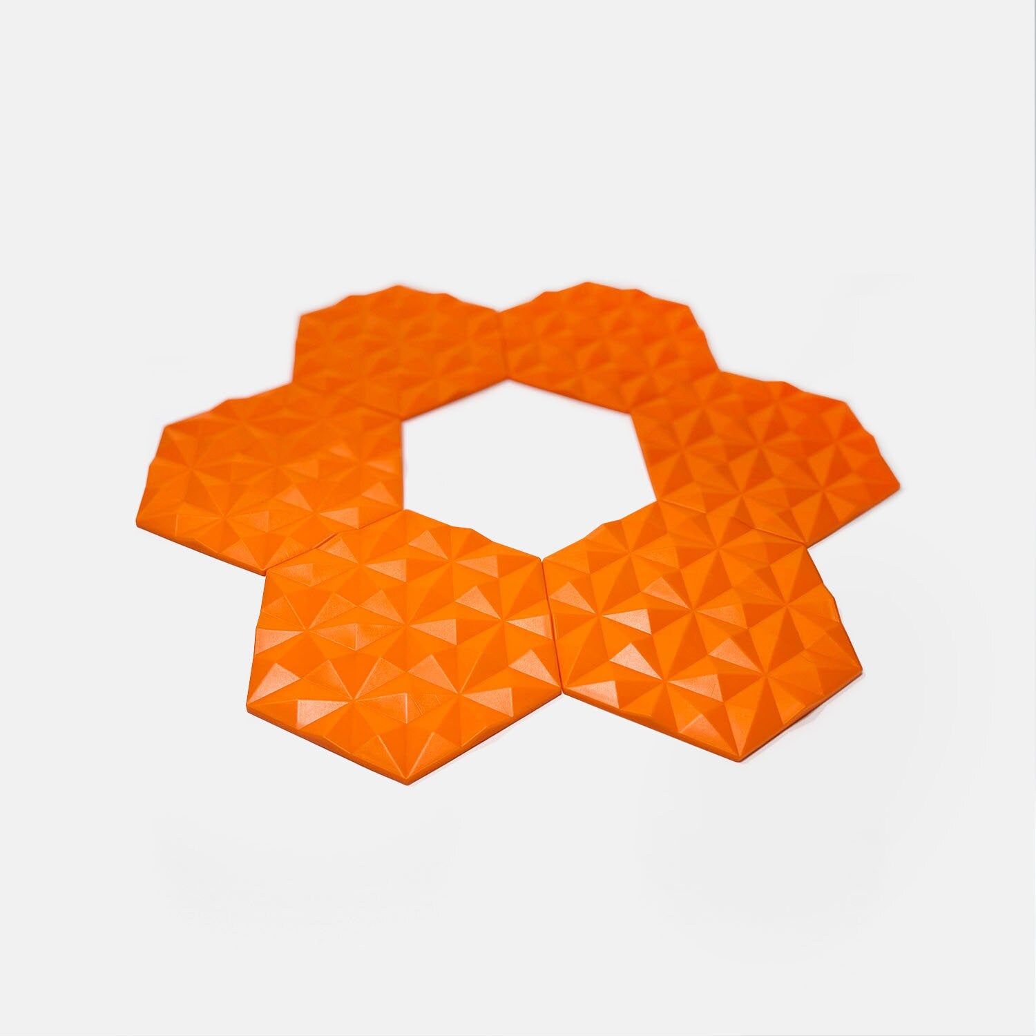 Geometric Silicone Non-Slip Trivet Set / Heat Resisitant Mat and Coaster / Pot Holders