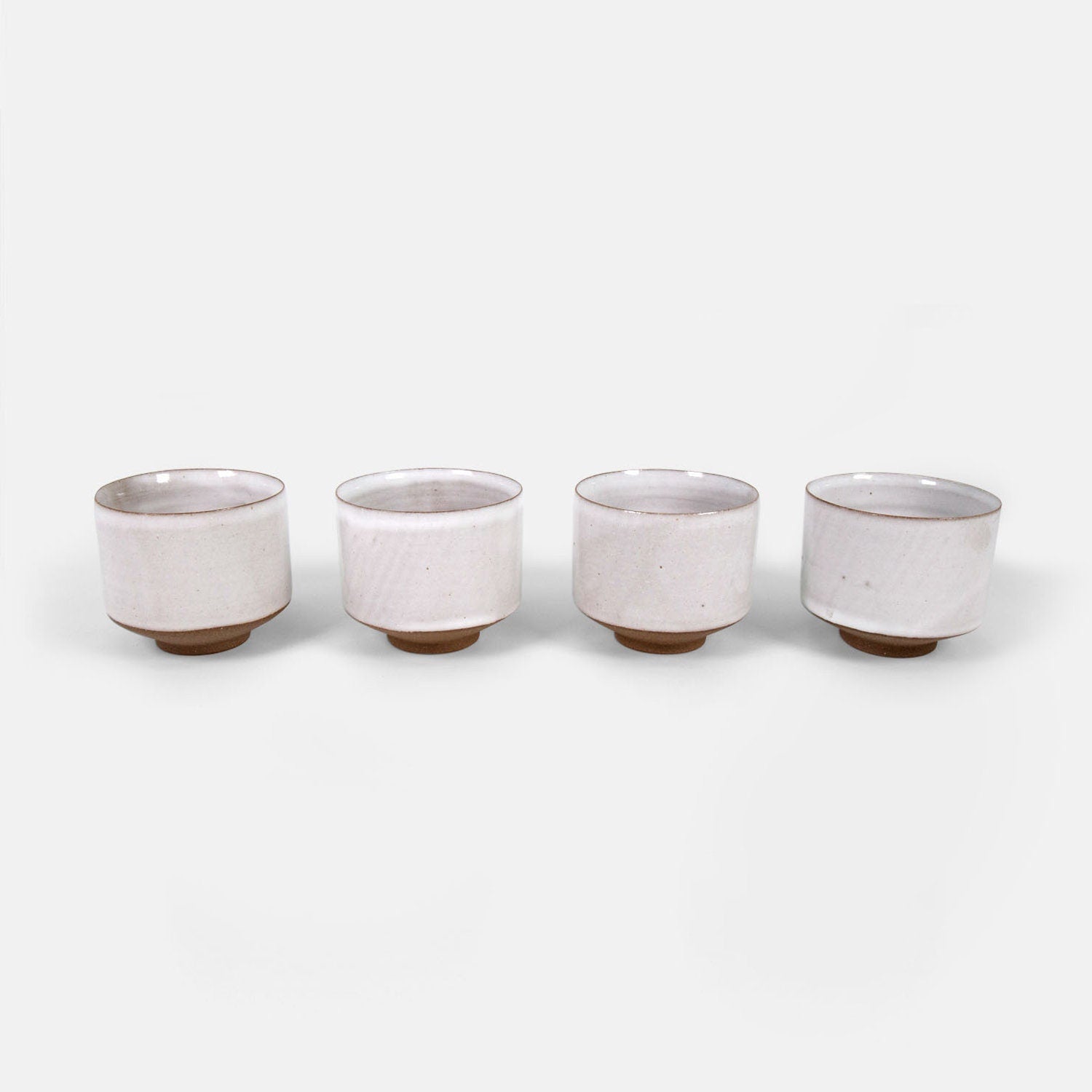 Handmade White Ceramic Mug Set with Glaze/Tea and Coffee Cup