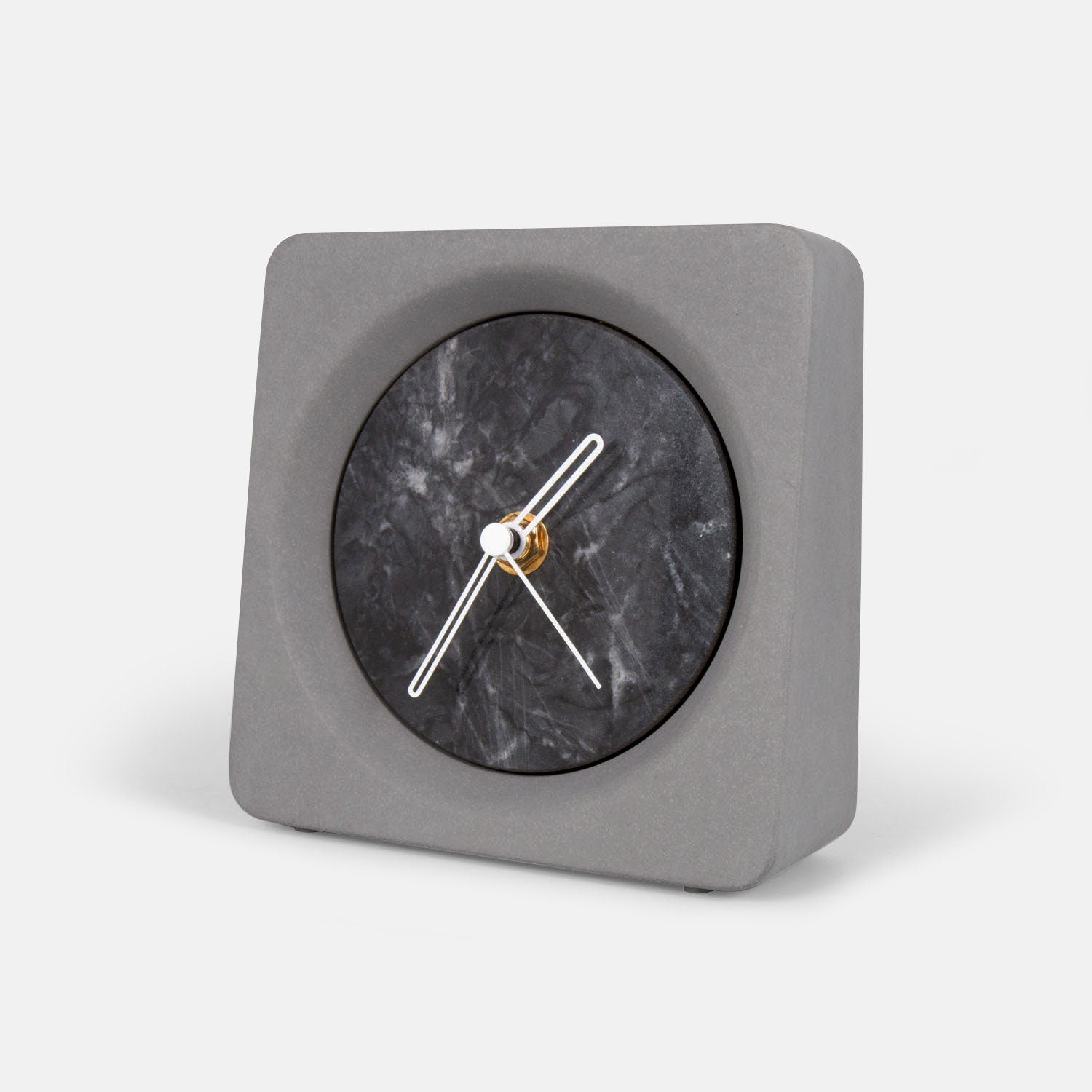 Modern Marble Cement Table Clock
