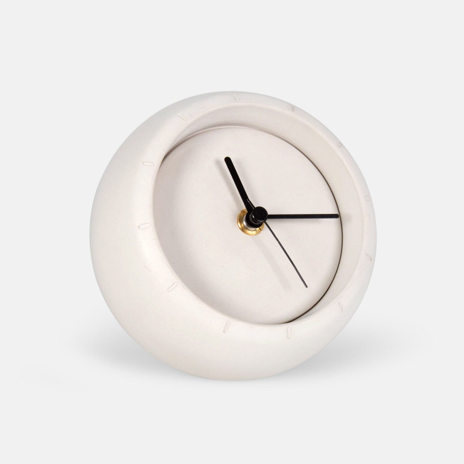 【PAPER GARDEN】Urban Circle Table Clock RARE MID CENTURY VINTAGE SPACE AGE DESK CLOCK TULIP FOOT