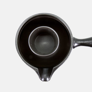 Zen Elegance Black Ceramic Teapot with Built-In Infuser