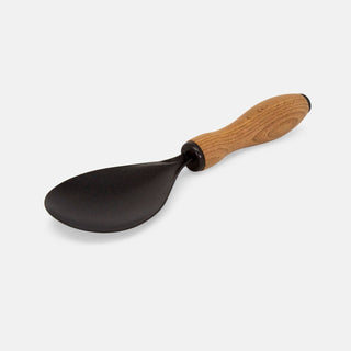 Stainless Steel Non-Stick Serving Spoon with Wooden Handle